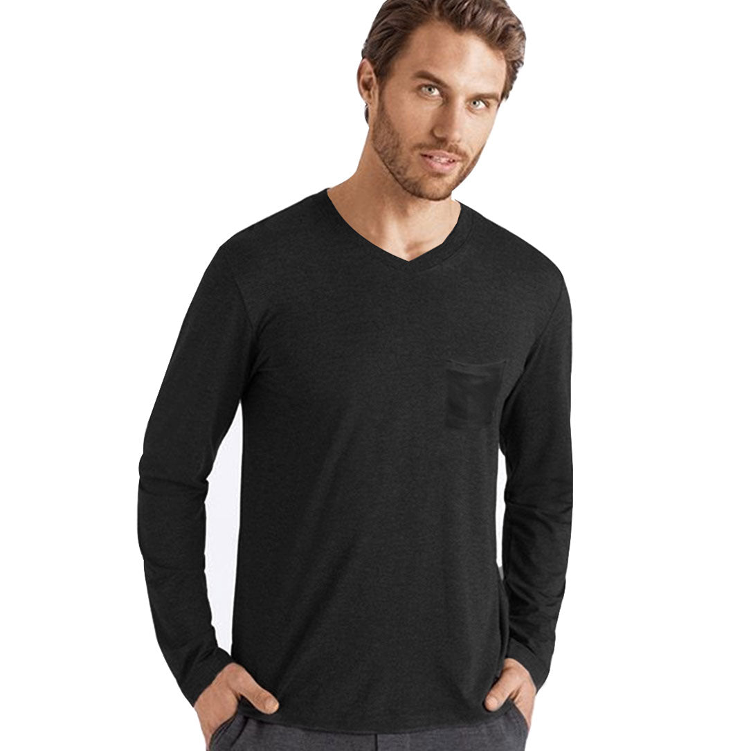 Camiseta de Hombre Cuello V Manga Larga