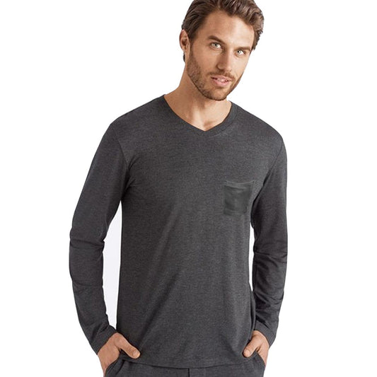 Camiseta de Hombre Cuello V Manga Larga