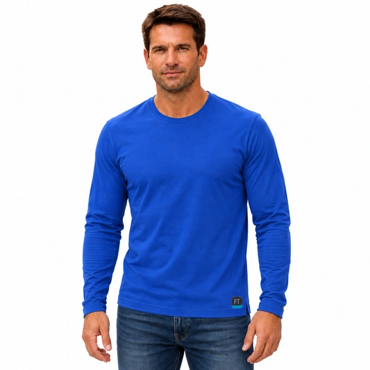 Camiseta Manga Larga Cuello Redondo para Hombre